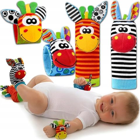 Sensorilised sokid ja randmepaelad kellukestega (4 tk.)