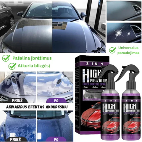 3in1 NANO-sprei autokeredele